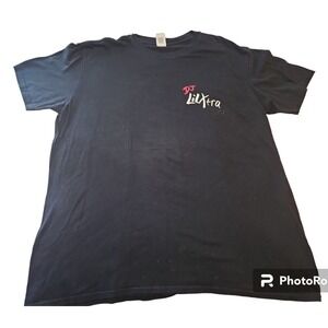 DJ Lil Xtra Graphic T-Shirt Skull Music Tee‎ Short Sleeve Black